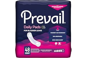 Prevail Proven | Regular Incontinence Bladder Control Pads | Maximum Absorbency | 48 Count