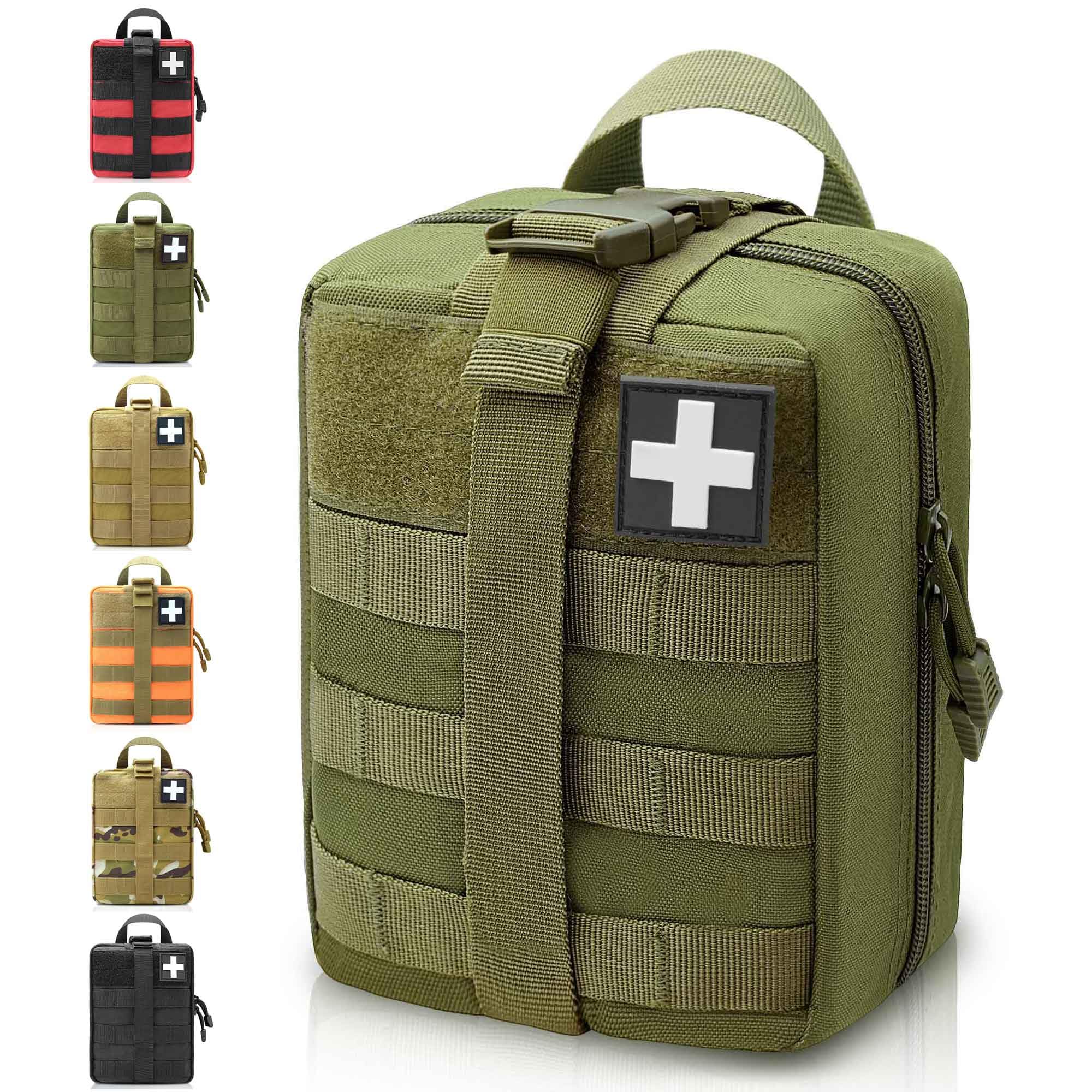 Ifak Pouch, Molle Medical Pouch Rip Away, Tactical First Aid Pouches Empty, Duty Belt EMT Bag Only for Hiking Survival Camping