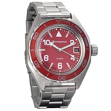Vostok Komandirskie Military Russian Mechanical Self-Winding Mens Wrist Watch 2416B/650841