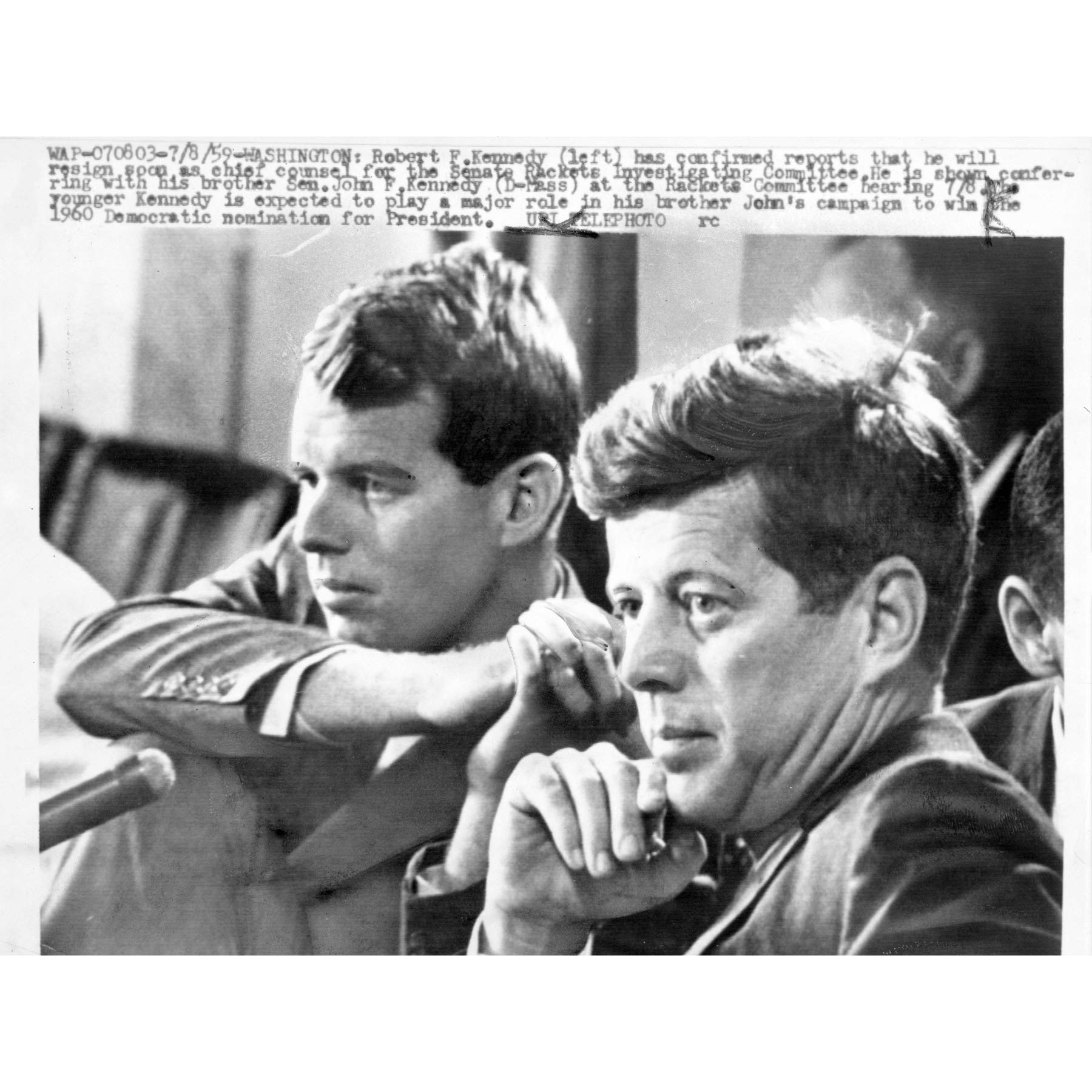Artery8 Robert Kennedy JFK Senator President Vintage Photo Large Wall Art Poster Print Thick Paper 18X24 Inch