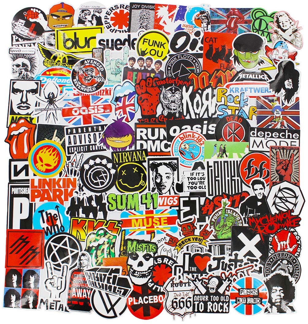 Stickers Calcos 100 un. Surtidos Origen U.S.A. (7JJKFCQD)