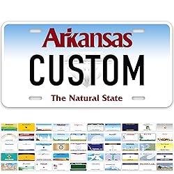 Custom Arkansas License Plate, Personalized License