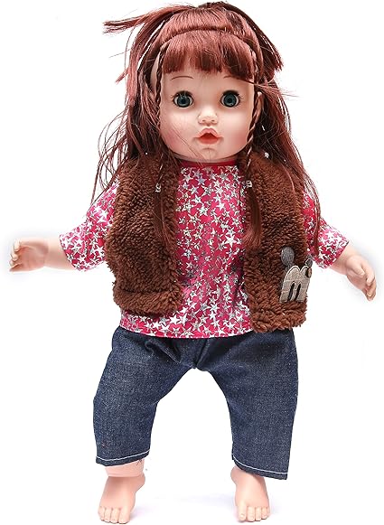 Wembley Toys Amazing Doll Soft Body Toy with Open/Close Eyes, 18-inches (Annie PANNIE)