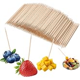 YANPROG Natural Birch Toothpicks for Teeth 300-Pack, 2.5 Inch Wooden Toothpicks for Appetizers, Fruit, and Barbecue, Smooth &amp; Splinter-Free，Parties