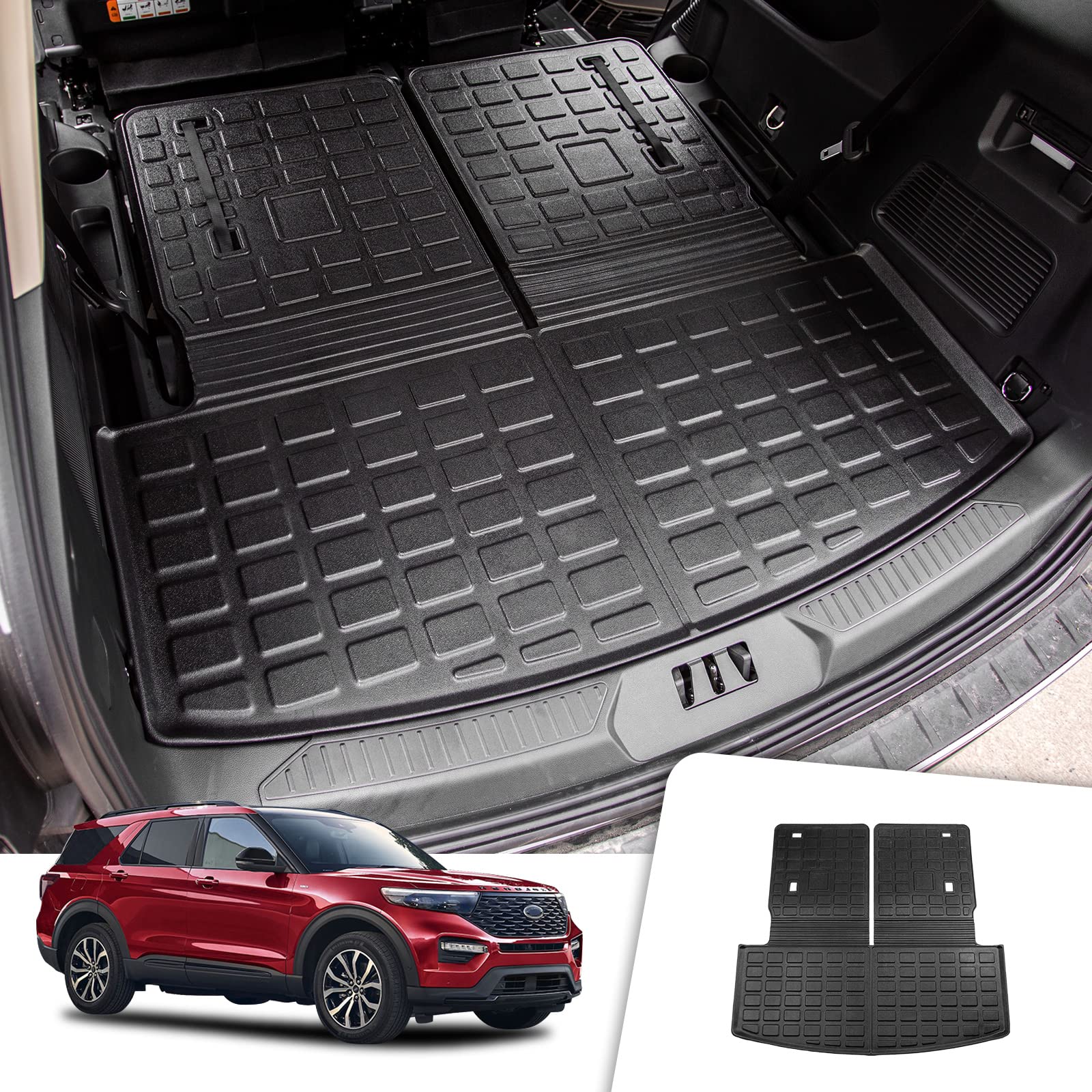 Rongtaod Cargo Mat Compatible with 2020-2025 Ford