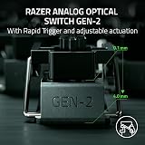 Razer Huntsman V3 Pro Tenkeyless Analog Optical Esports Keyboard White view 3