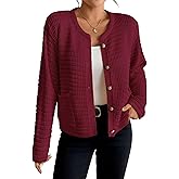 Bsubseach Striped Cropped Cardigan Sweater for Women Lightweight Jacket Trendy Fall Outfits Spring Clothes Sweatshirts