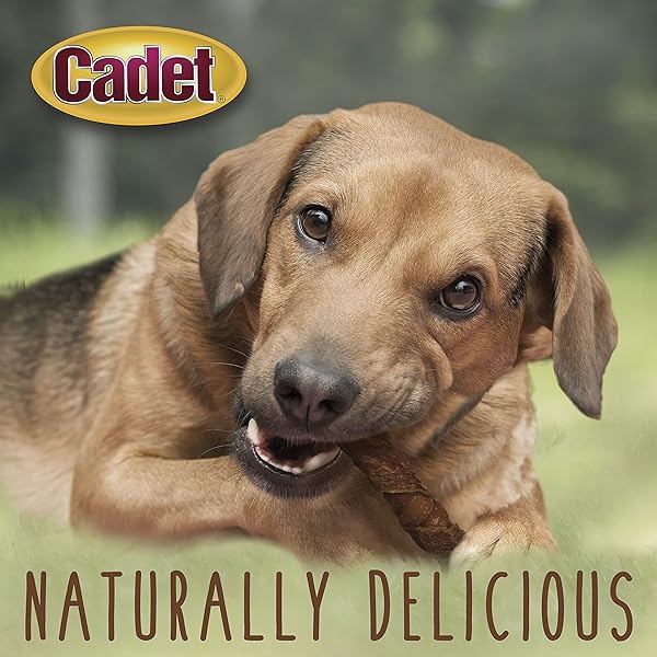 CADET GOURMET TRIPLE CHEWS PORK HIDE, SWEET POTATO, & DUCK DOG TREATS – HEALTHY DOG TREATS FOR SMALL & LARGE DOGS – INSPECTED & TESTED IN USA (6 COUNT)