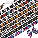 NUVCELKA Dia de Muertos Ribbon 8 Pack 3/8
