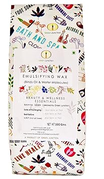 Green Junction  Emulsifying Wax 100 Gms Pack (Free Usage Instruction Sheet)