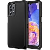 Jiunai for Samsung A23 Case Heavy Duty Shockproof Rugged Anti Dust Black | Drop Protection Tough Rugged Dual Layer Raised Edge Outdoor Protective Phone Case for Samsung Galaxy A23 5G 2022 (NOT for UW)