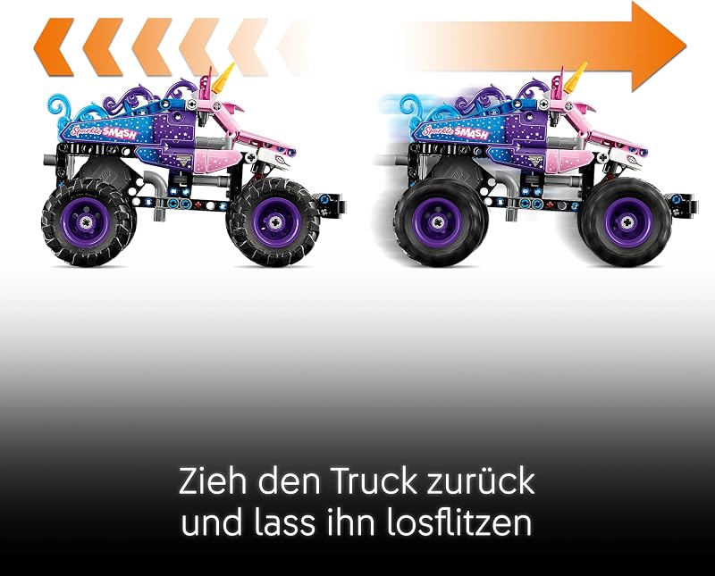 Technic Monster Jam Sparkle Smash mit Rückziehmotor 42220
