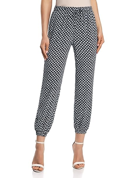 oodji Ultra Damen Leichte Viskose-Hose mit Elastischem Bund