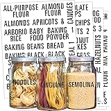 Talented Kitchen 224 Pantry Labels & Fridge – Bold All Caps Kitchen Pantry Names & Fridge – Food Label Sticker, Water Resista