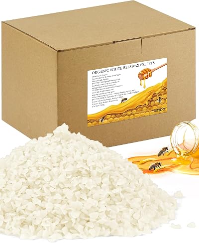 TRINIDA Beeswax Pellets 2.27kg White Cosmetic Grade for DIY Candles Skin Care