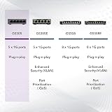 NETGEAR GS305 5 Port Gigabit Ethernet Switch Plug and Play Silent Desktop view 6