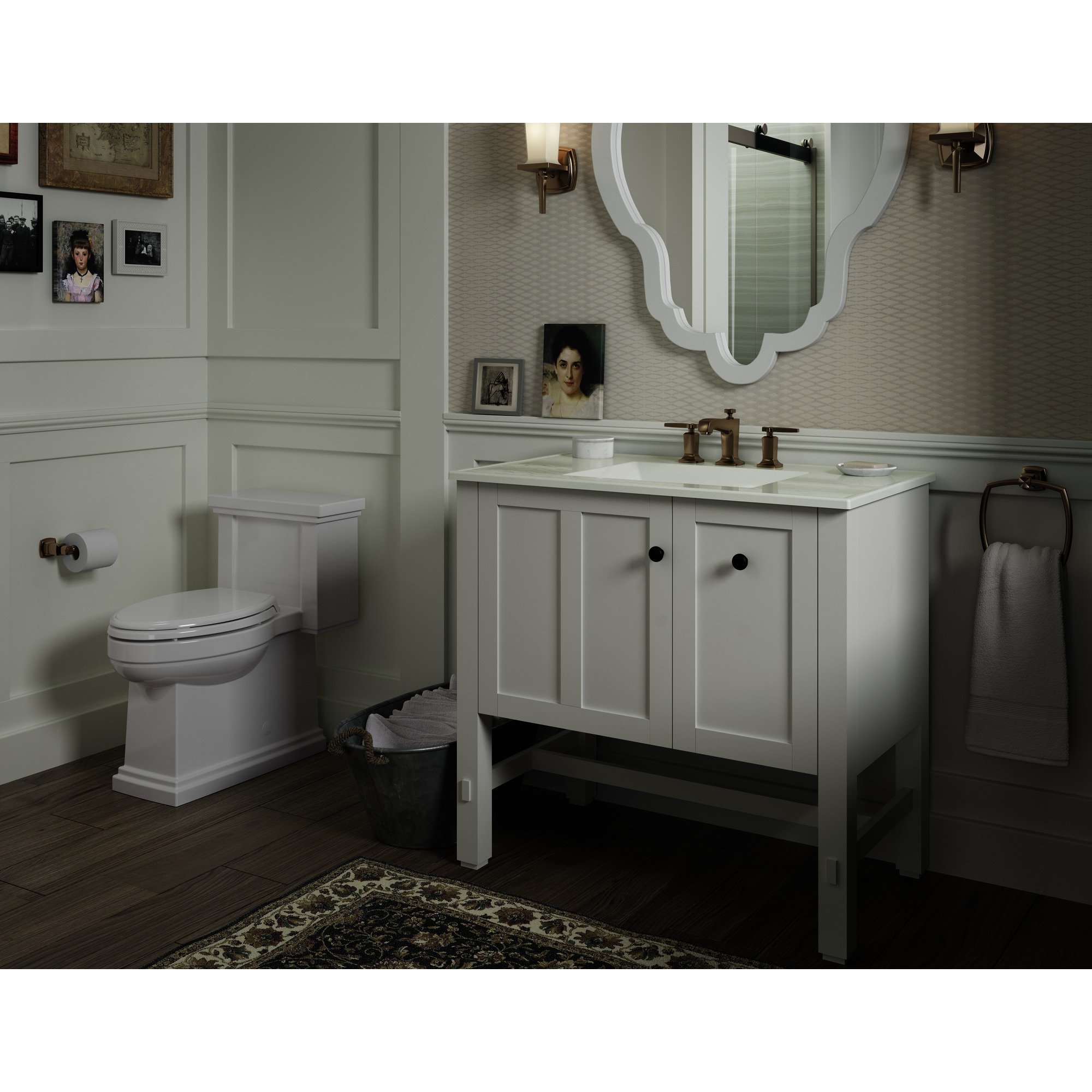 KOHLER K52881WA Tresham vanity, 36", Linen White LAVORIST