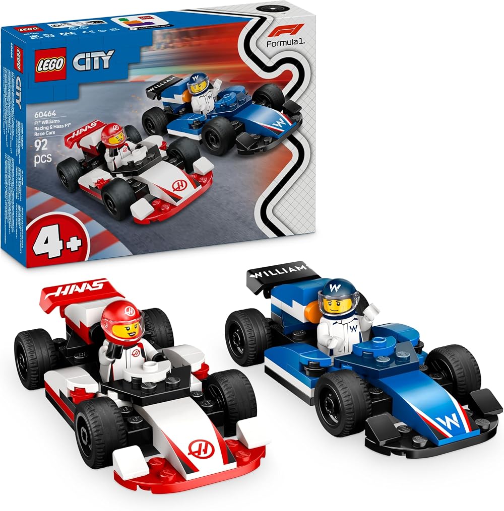 LEGO City F1 Williams Racing & Haas F1 Race Cars