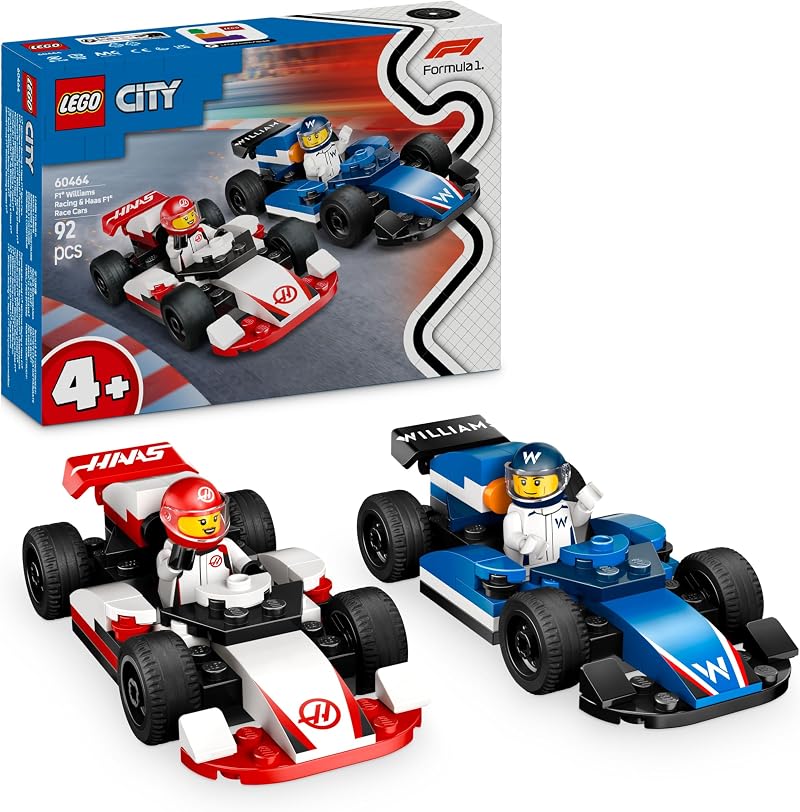 LEGO City F1 Williams Racing & Haas F1 Race Cars