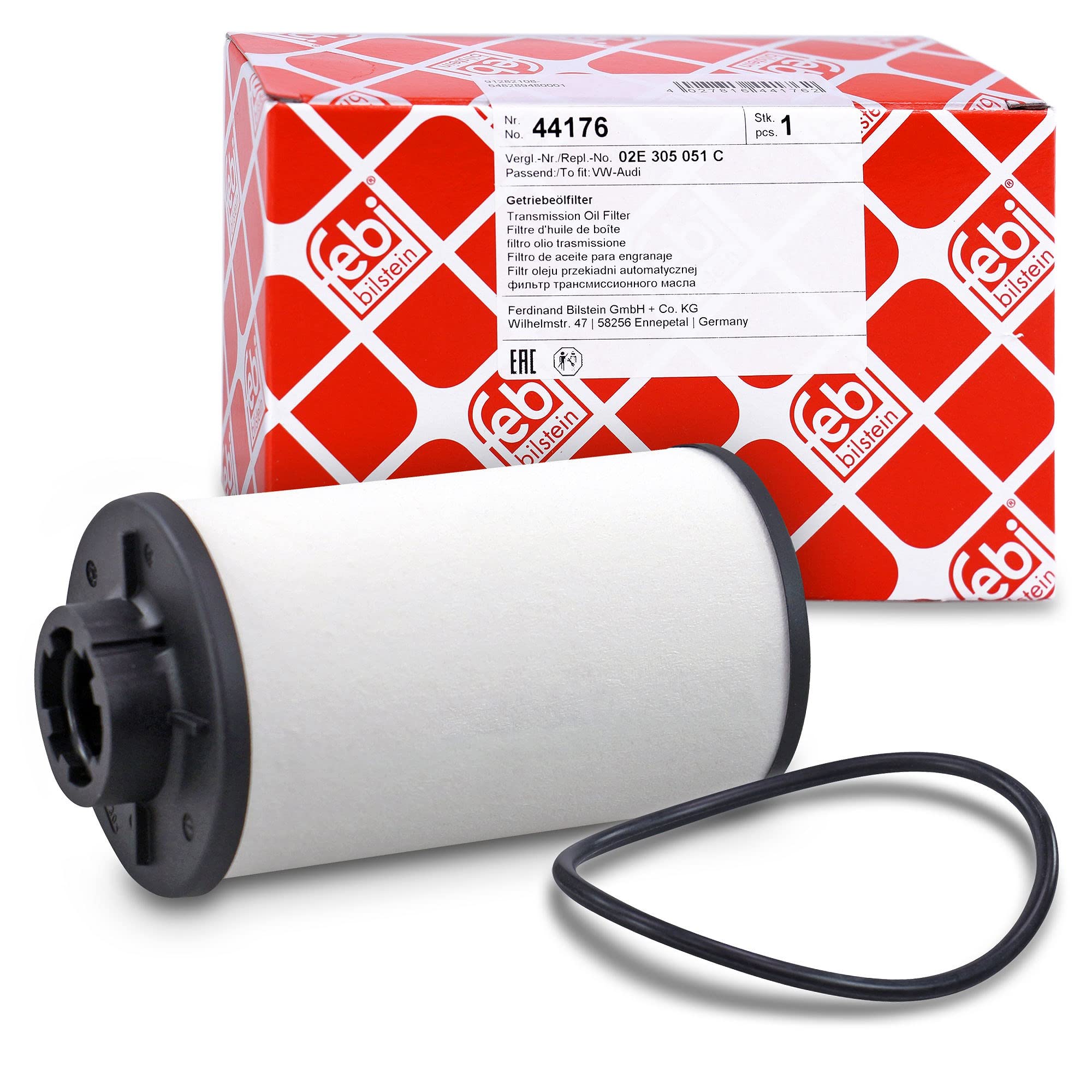 febi bilstein 44176 Transmission Oil Filter for direct shift gearbox, with seal ring, pack of one