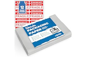 FABRICUBE Over 80 Sheets of Blank Packing Paper in Bulk | Approx. 2 lb. Newsprint/Newspaper Moving Essentials and Supplies | Great for Wrapping Fragile Items, Other Materials, Accessories like Dishes, Glasses