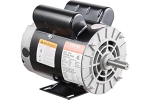 VEVOR 2HP Air Compressor Electric Motor, 115/230V, 20/10 Amps, 56 Frame 3450RPM, 5/8" Keyed Shaft, 1.88" Shaft Length, Single Phase, CCW/CW (Factory Setting is CCW)