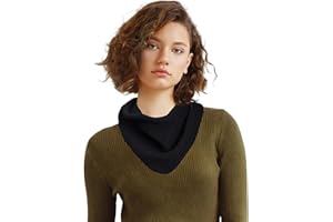 Molans Women Winter Knit Neck Scarf - Warm Crochet Triangle Scarf for Women Girls