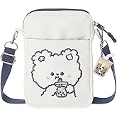 AOCINA Small Crossbody Purse Birthday Gifts for Teen Girls Daughter Trendy Stuff Cute Tween Purse Kawaii Canvas Phone Bag