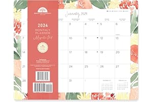 BRIGHT DAY CALENDARS 2024 Rosako Calligraphy Annual Monthly Magnetic Refrigerator Pad by Bright Day,18 Month 8 x 10 Inch, January 2024 - June 2025