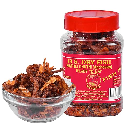 H.S Dry Fish Ready to Eat Dry Nathli Chutni, 100g