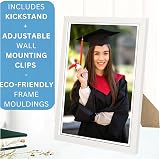 Clay Roberts A4 White Photo Frame – Wall Mount, Portrait or Landscape view 2