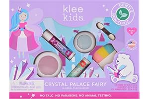 KLEE NATURALS Luna Star Klee Kids Play Makeup Kit. Gentle and Non-Toxic. Kid-Friendly. Made in USA. (Crystal Palace Fairy)