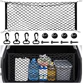 BFXM Cargo Net, 35.4"x15.7" Dual-Layer Nylon Cargo Net for SUV | Automotive Exterior Accessories, Adjustable Elastic Trunk Net with Hook, Car Accessories for SUV, Truck, Pickup