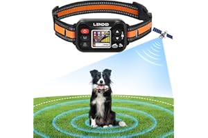 LENDOO Wireless Dog Fence, Electric Fence for Dogs with 3 Correction Modes, Invisible GPS Dog Collar Fence System IP67 Waterproof, Radius Range 49-6561 ft, for Over 15Lbs Pets Outdoor Use Only