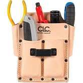 CLC Custom Leathercraft 700 Tool Pouch, Heavy Duty, 5-Pocket, Tan