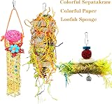 Heyu-Lotus 5 Pack Bird Shredding Toys for Small Parrots and Budgies view 3