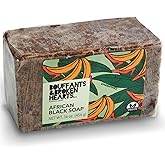 Ashanti Naturals Authentic African Black Soap Bar | Cleansing and Nourishing Black African Soap Bar| Acne Bar Soap with Shea Butter and Coconut Oil (16oz)