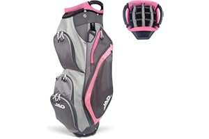 JUST AMAZING DEALS JAD Lightweight Womens Golf Bag, Golf Cart Bag with Dual Handles for Women/Ladies, 14-Way Full-Length Top Dividers, Large Putter Well, Ultra Lightweight, Large Pockets for Accessories