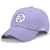 FOCO NFL Mens NFL Pastel Lavender Primary Team Logo Casual Cap