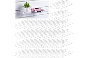 Maitys Hanging Slatwall Shelves Accessories Clear Slatwall Wire Shelf Shoe Shelves for Wall Retail Display Home Shoe Stores Boutiques Supplies, 4.5 x 10 Inches(45 Pcs)