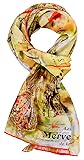 Salutto Women 100% Silk Scarves Painted Parisian