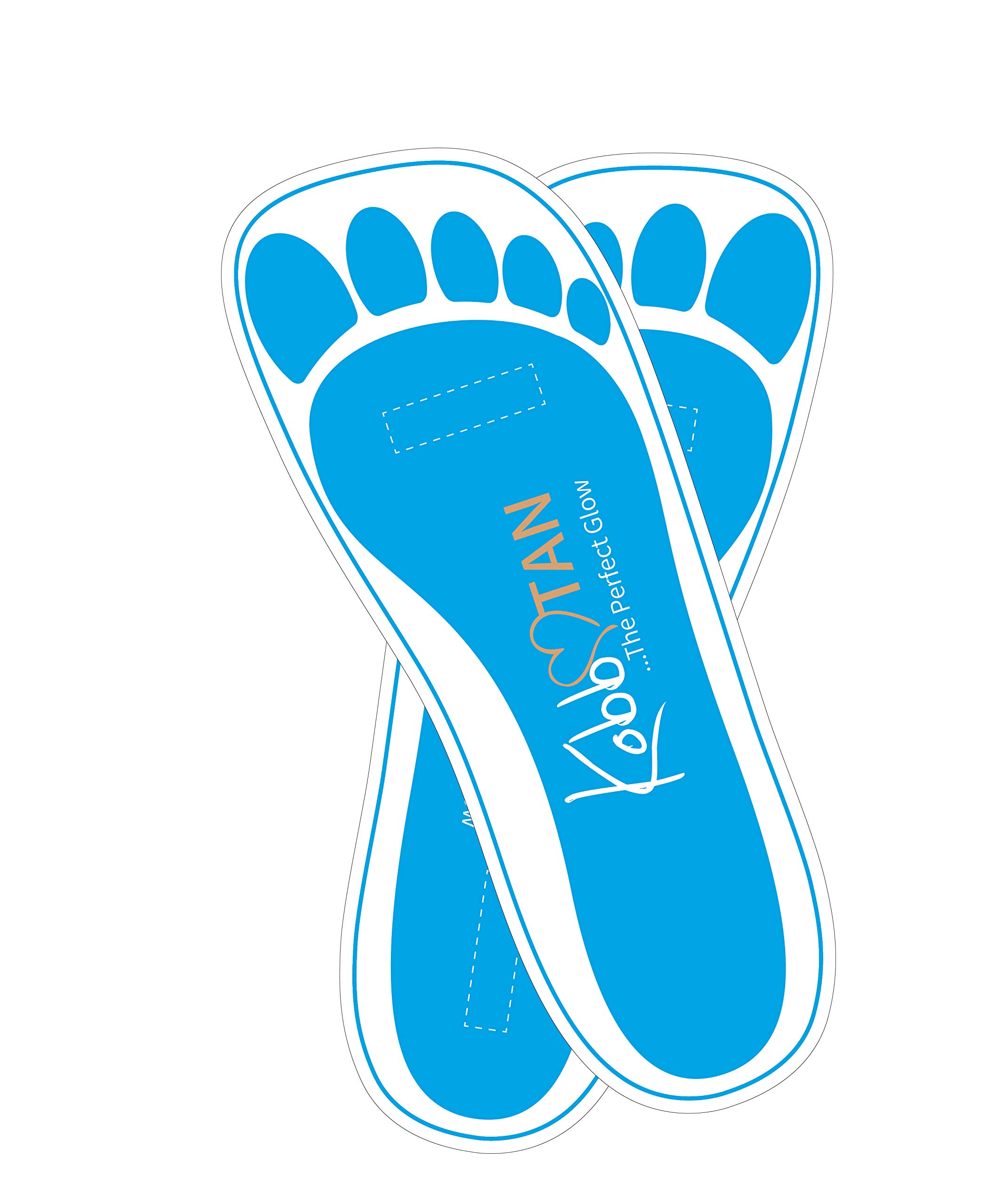 Photo 1 of 25 Pairs (50Feets) Spray Tan Feet Pads Disposable & Economic Blue Feet pads for Spray tanning,Use in Tanning booth,Sunless Tanning at Home or Beauty Salon-Non Slip- Comfortable-Hygienic-Ultra Bronzing