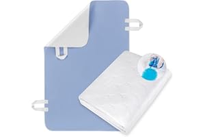 Winshine Positioning Bed Pad with Handles, 34" x 52" , Extra Large Incontinence Bed Pads to Assist in Home Health Care, Washable Bed Pads for Adults and Elderly(Pack of 1, White)