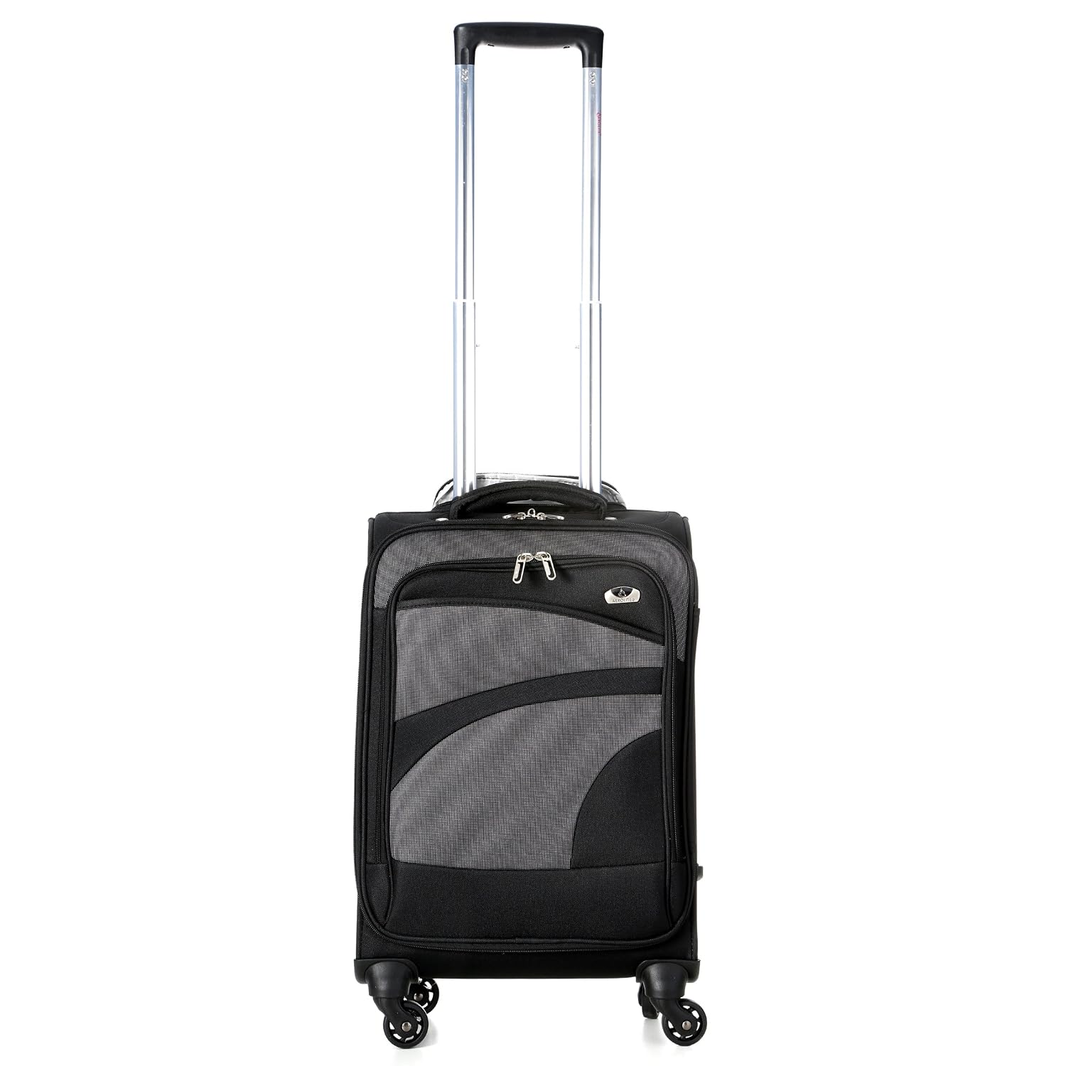 Alitalia Nero/Grigio Swiss Monarch e Molte Altre Easyjet Aerolite Trolley  Bagaglio a Mano Valigia Ultra Leggera con 4 Ruote Lufthansa Approvata per  Ryanair Set di 2 Valigie Valigie e set da viaggio