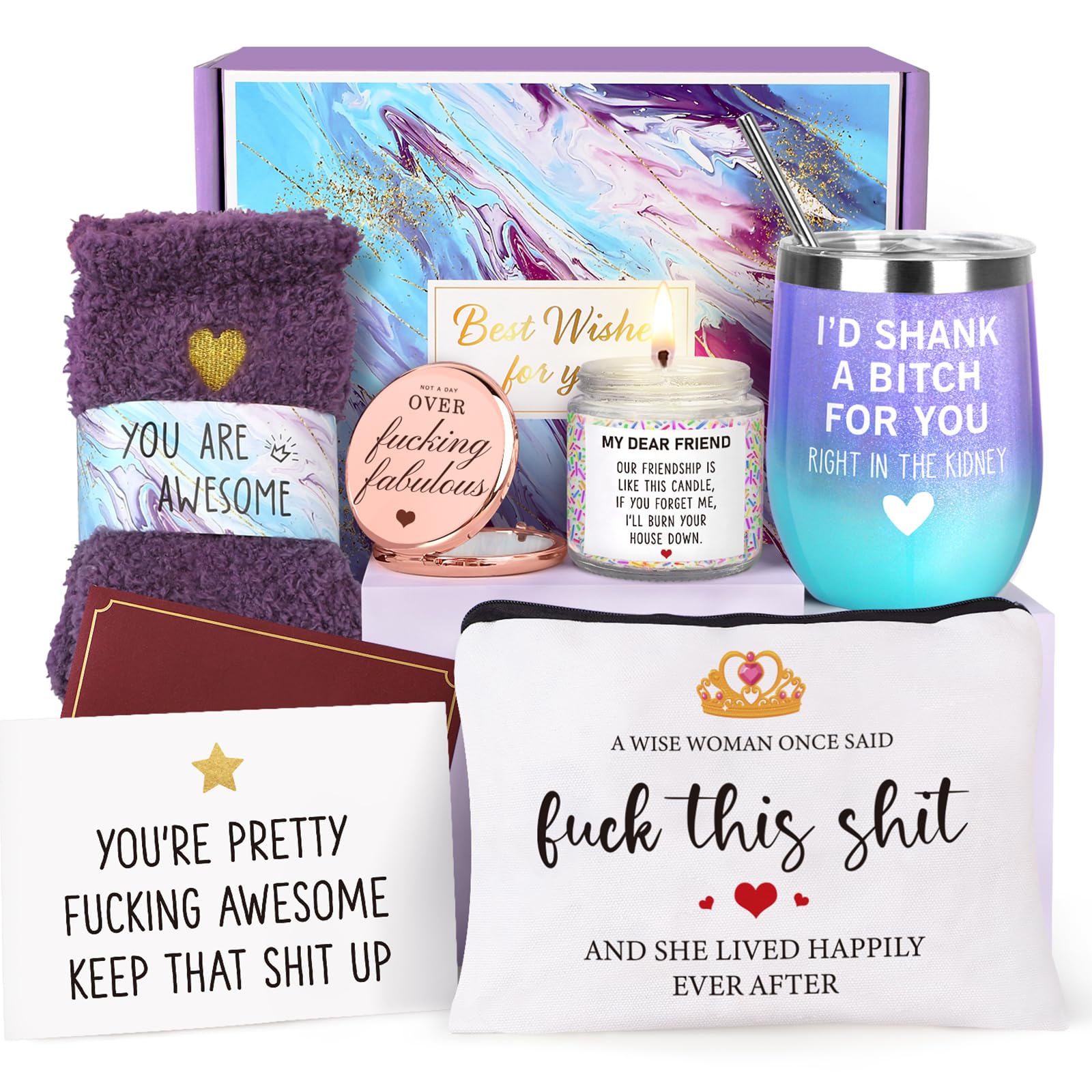 Photo 1 of *See Clerk Notes*
Best Friend Birthday Gifts for Women - Friendship Gifts for Women Friends - Bff Gifts, Birthday Gifts for Friends Female Her Sister Soul Sister Bestie, Cool Gifts for Best Friend Christmas, Birthday