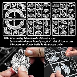 3D Crystal Puzzle, 40PCS Saturn Assembly Brain