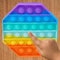 Fidget toys 3d hexagon pop it bubble wrap sound button