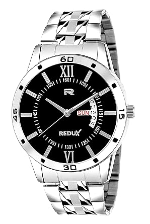 Redux Black Dial Day and Date Functioning Mens Watch RWS0238S