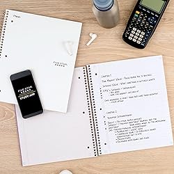 Five Star Spiral Notebook + Study App, 3