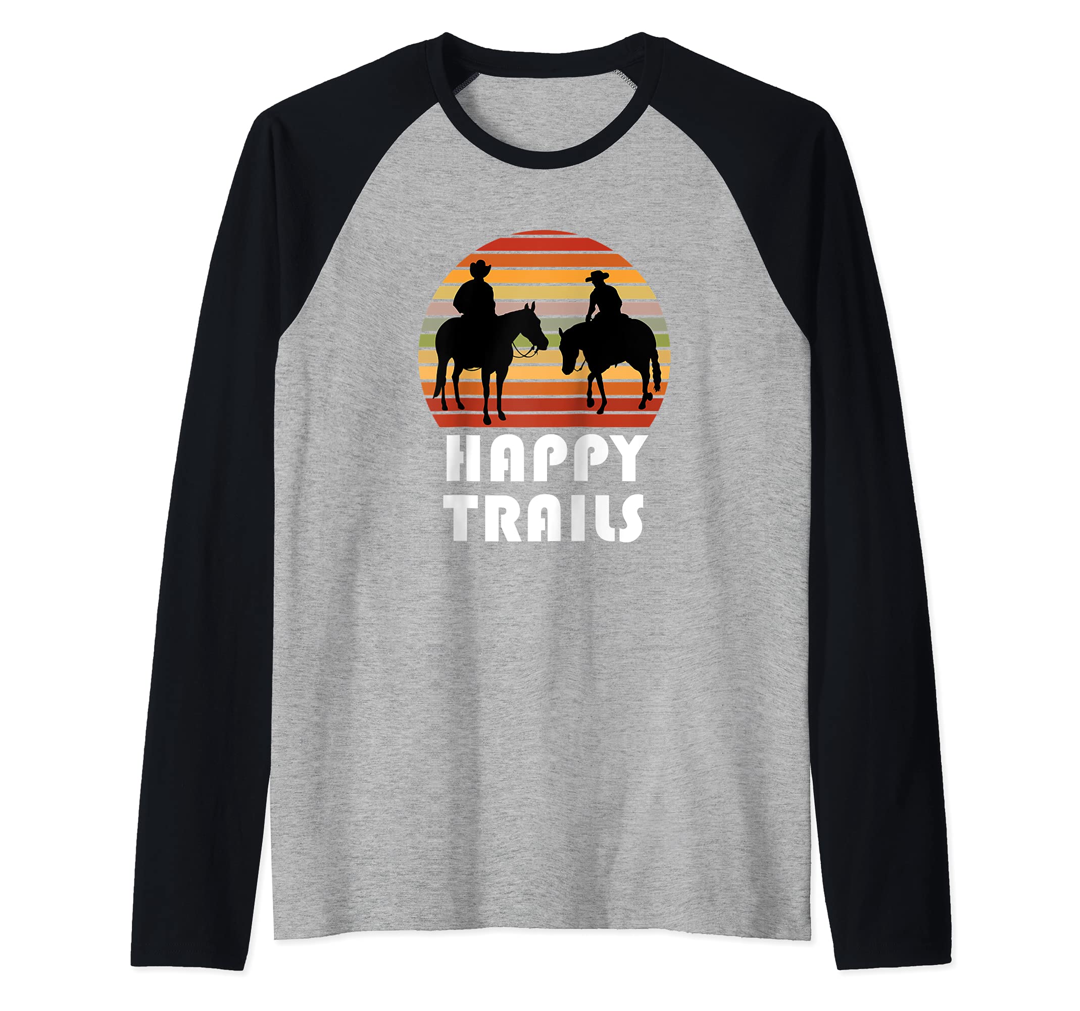 Trail Riding | Horse Lover Gift for Cowboys Cowgirls Raglan Baseball Tee